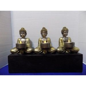 NEW Buddha Tea Candle Holder Statue Zen Home Decor